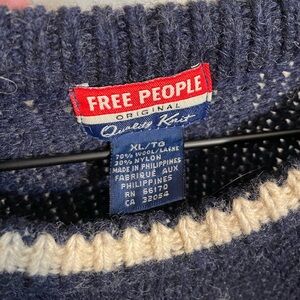 Vintage Free People wool sweater XL
